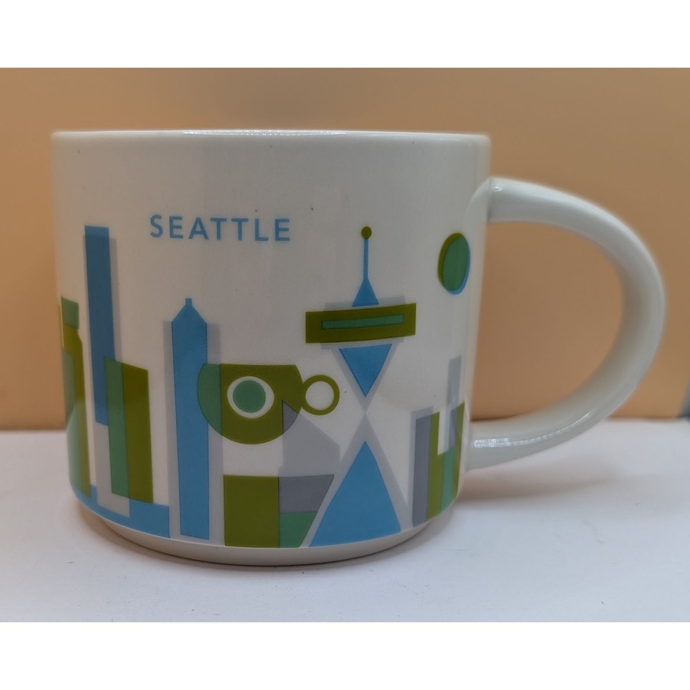 Starbucks You Are Here Collection Seattle Coffee Mug 14oz Space Needle 2015